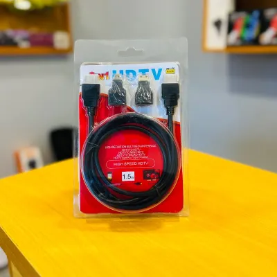 Câble HDMI 3-en-1 – 1,5 m | HDMI / Mini-HDMI / Micro-HDMI