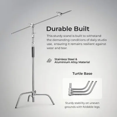 TRÉPIED C-STAND PROFESSIONNEL AVEC BRAS GIRAFE