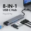 Adaptateur TypeC vers HDTV 8-en-1 – Hub Multifonction 5