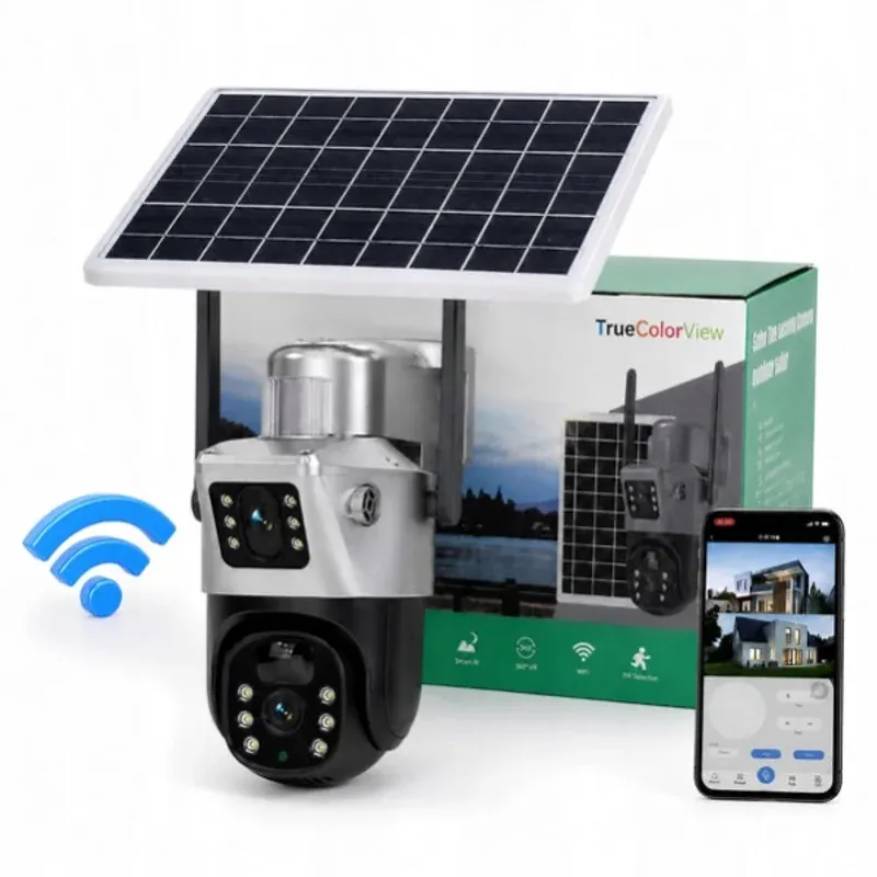 OscarVision – Wifi Caméra de Surveillance Solaire Sans Fil Double Caméra - photo 1