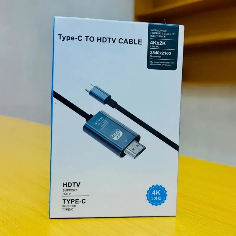 Type-C vers HDTV – Câble Adaptateur 4K 30Hz - photo 1