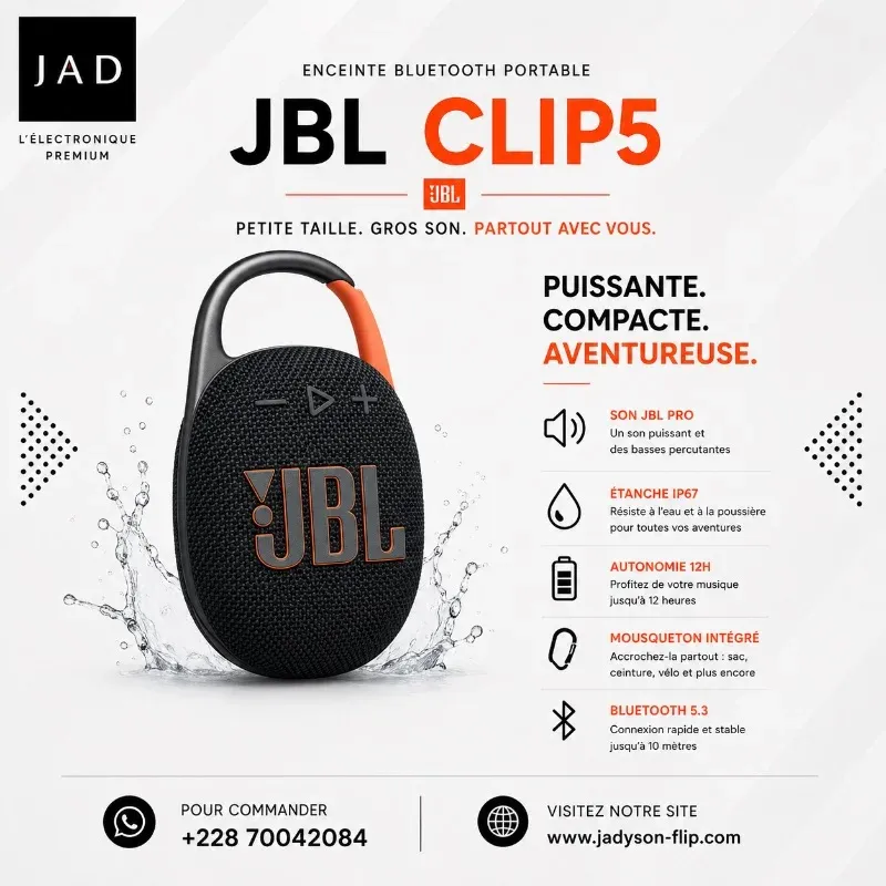 JBL Clip 5 – Enceinte Bluetooth Ultra-Portable - photo 1