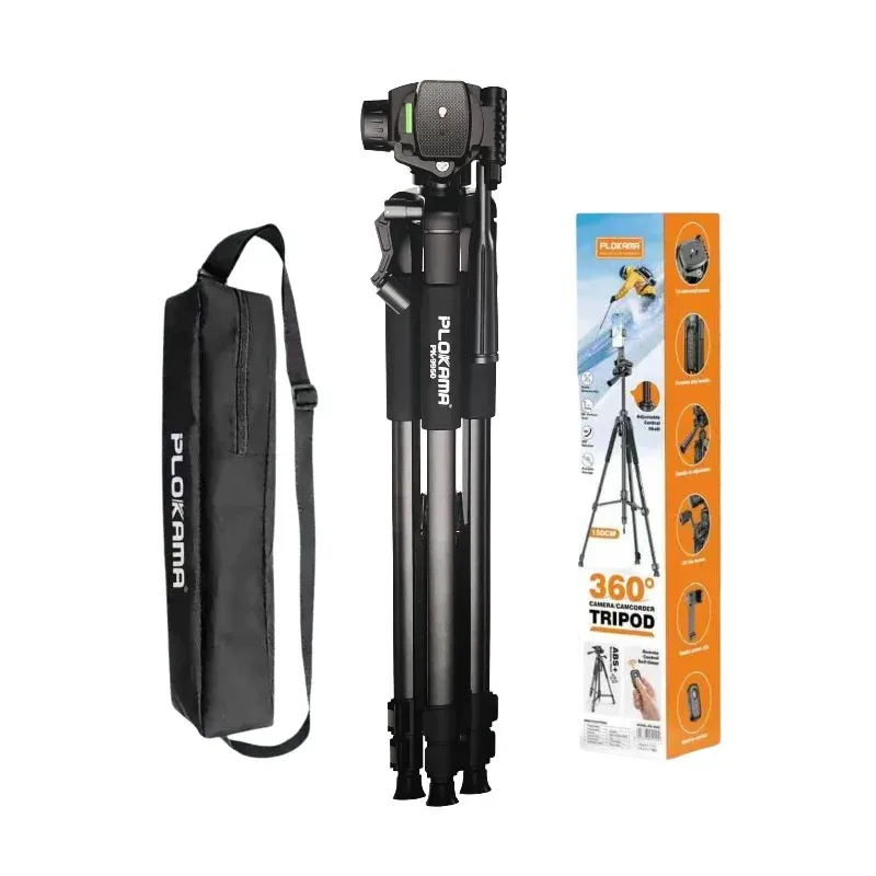 Trépied Caméra/Caméscope PLOKAMA PK-9999 – 2,1 m | Rotation 360° - photo 1