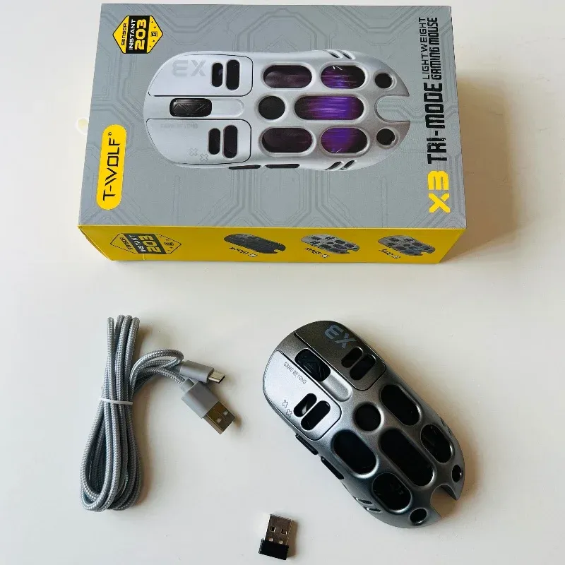 T-WOLF X3 – Souris Gaming Tri-Mode Ultra-Légère - photo 1