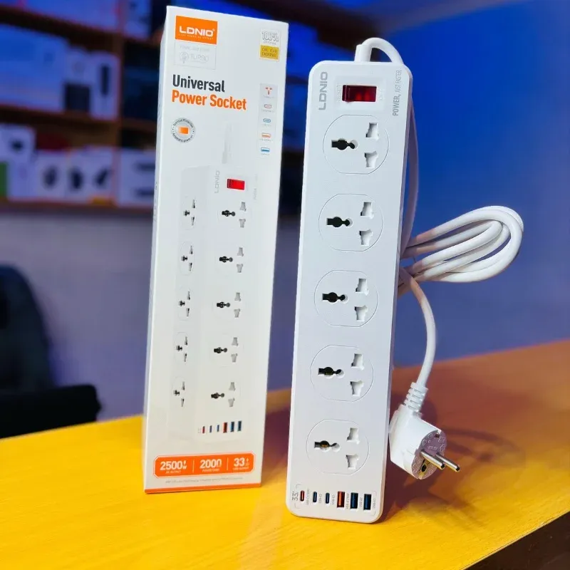 Rallonge Électrique Multiprise LDNIO Universal Power Socket – Multiprise Universelle 2500W - photo 1